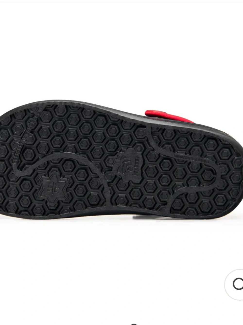 Joybees Kids' Black Clogs with Red Heel Strap